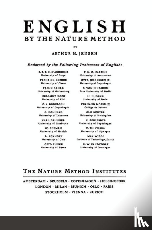 M Jensen, Arthur - English by the Nature Method