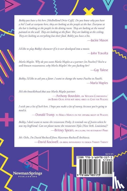 Ochs, Bobby - Bobby Ochs, Kid from the Bronx and Restaurant Partner to the Stars