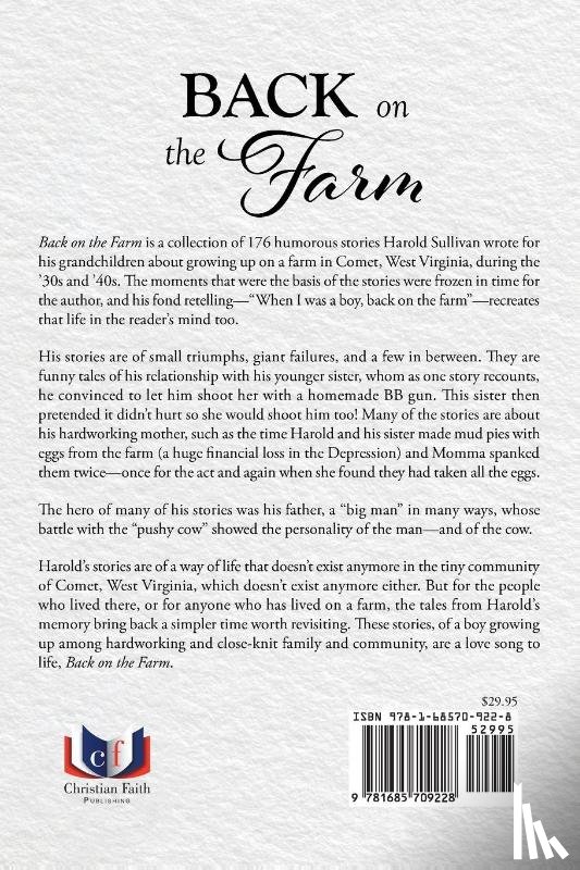 Sullivan, Harold W. - Back on the Farm