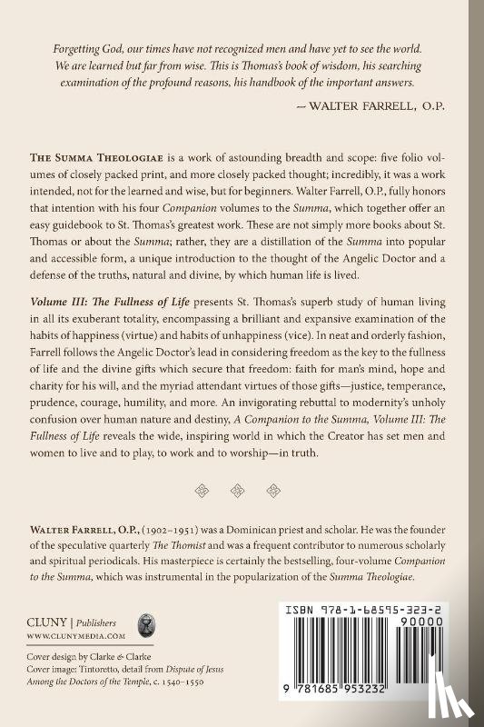 Farrell, Walter - A Companion to the Summa-Volume III