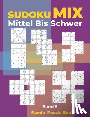Book, Panda Puzzle - Sudoku Mix Mittel Bis Schwer - Band 5