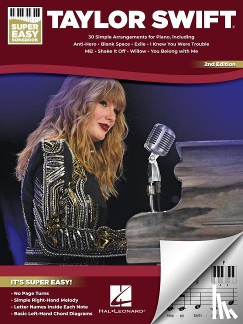 Swift, Taylor - Taylor Swift - Super Easy Songbook - 2nd Edition: 30 Simple
