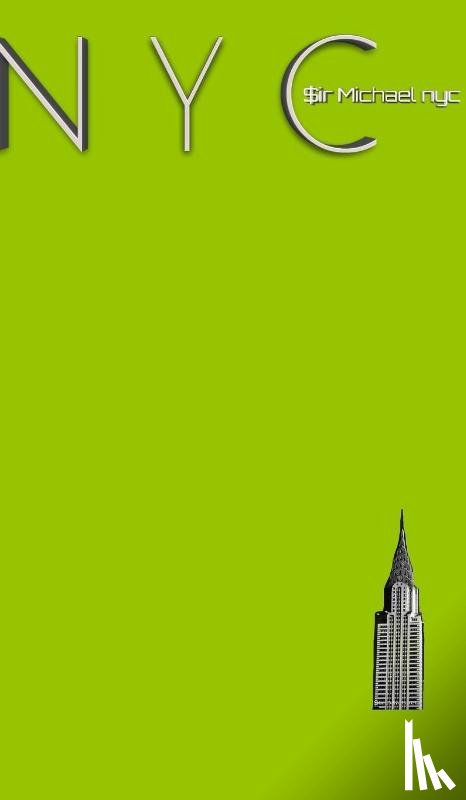 Huhn, Sir Michael - NYC Chrysler building chartruce grid style page notepad Michael Limited edition