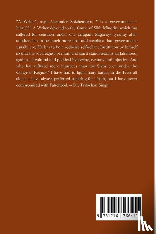 Singh, Dr Trilochan - Sikhism and Tantric Yoga