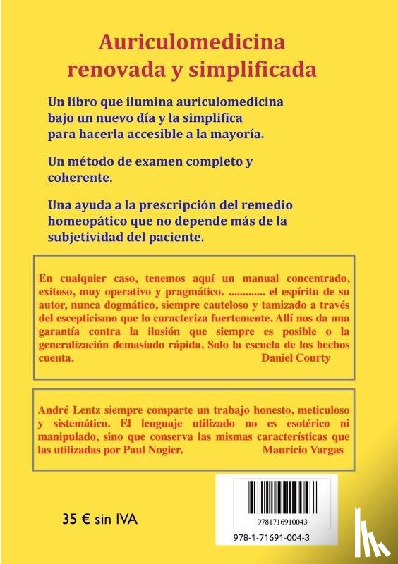 Lentz, Andre, Vargas, Mauricio - Auriculomedicina renovada y simplificada (Segunda edicion)