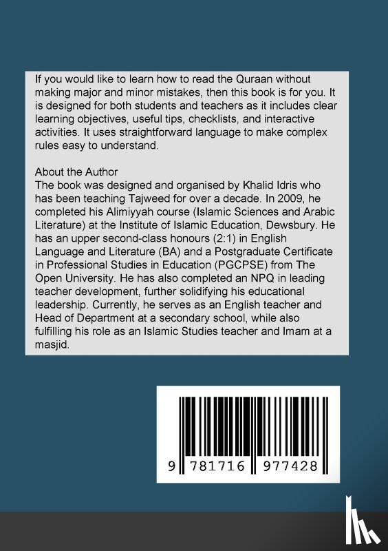 Idris, Maulana Khalid - Tajweed Simplified