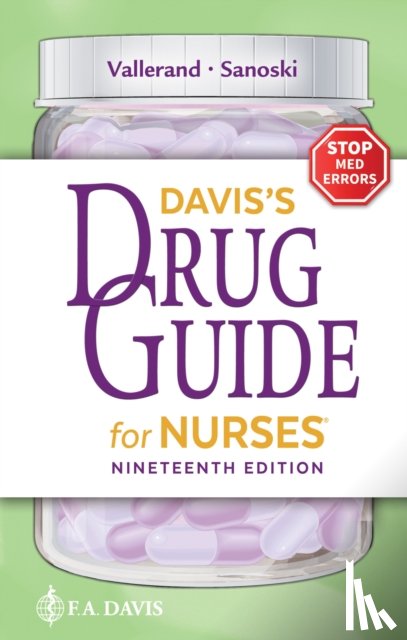 Vallerand, April Hazard, Sanoski, Cynthia A. - Davis's Drug Guide for Nurses
