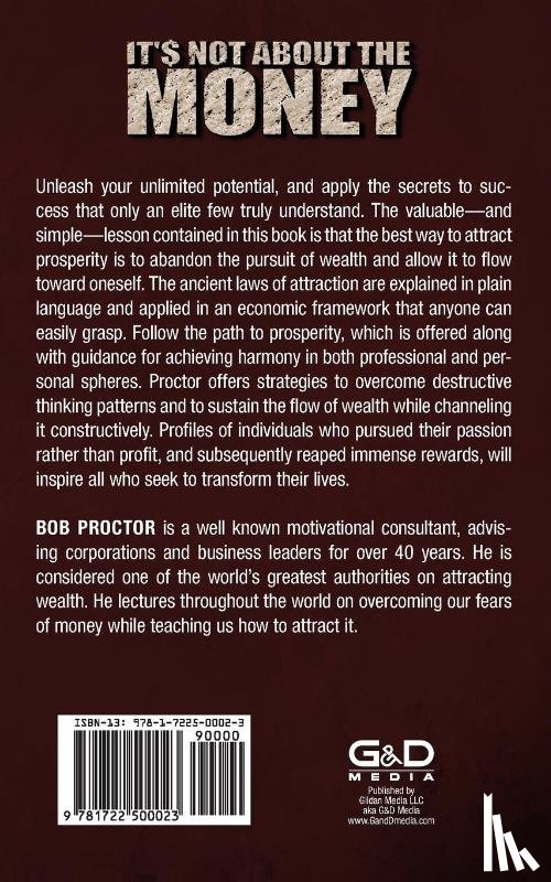 Proctor, Bob - It's Not About the Money
