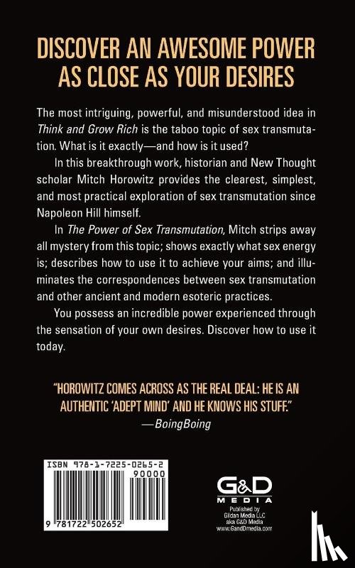 Horowitz, Mitch - The Power of Sex Transmutation