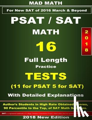 Su, John - 2018 PSAT-SAT Math 16 Tests