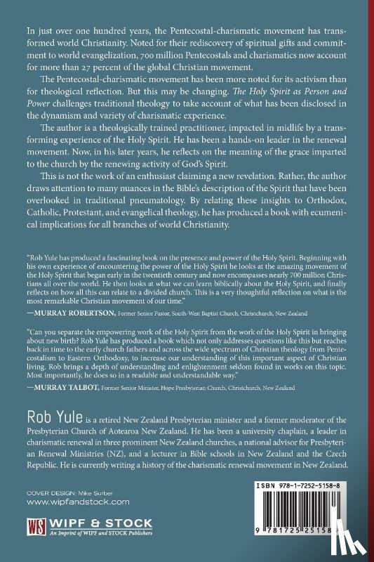 Yule, Rob - The Holy Spirit as Person and Power