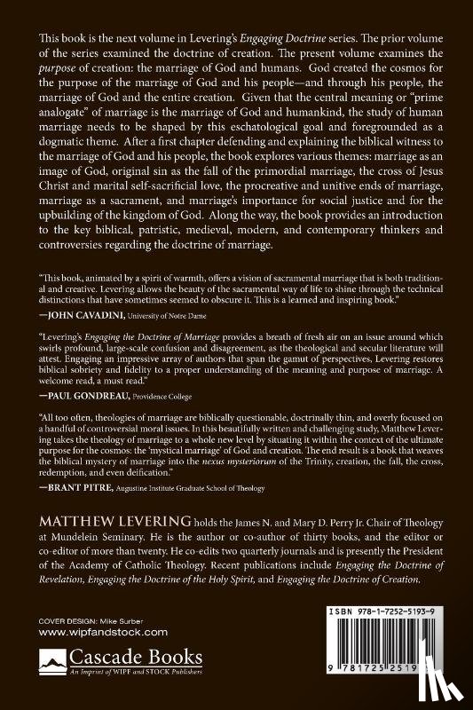 Levering, Matthew - Engaging the Doctrine of Marriage
