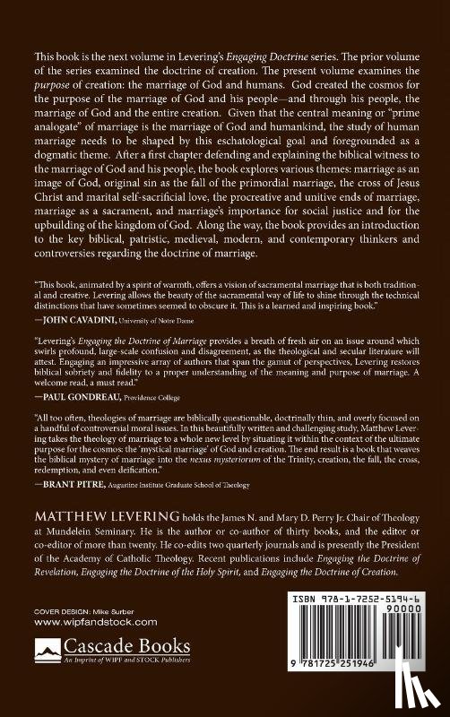 Levering, Matthew - Engaging the Doctrine of Marriage