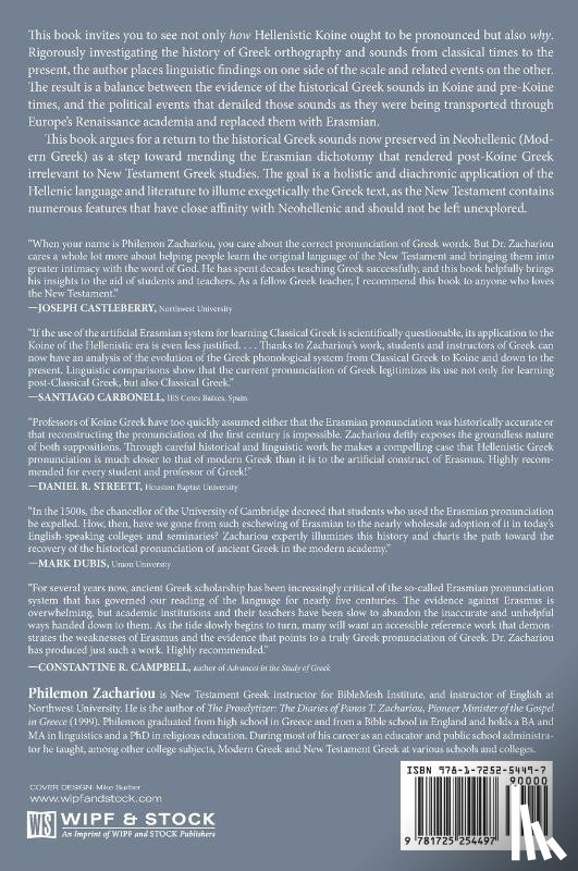 Zachariou, Philemon - Reading and Pronouncing Biblical Greek