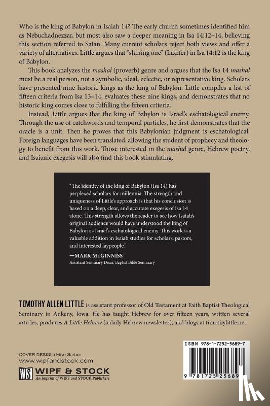 Little, Timothy Allen - Israel's Eschatological Enemy
