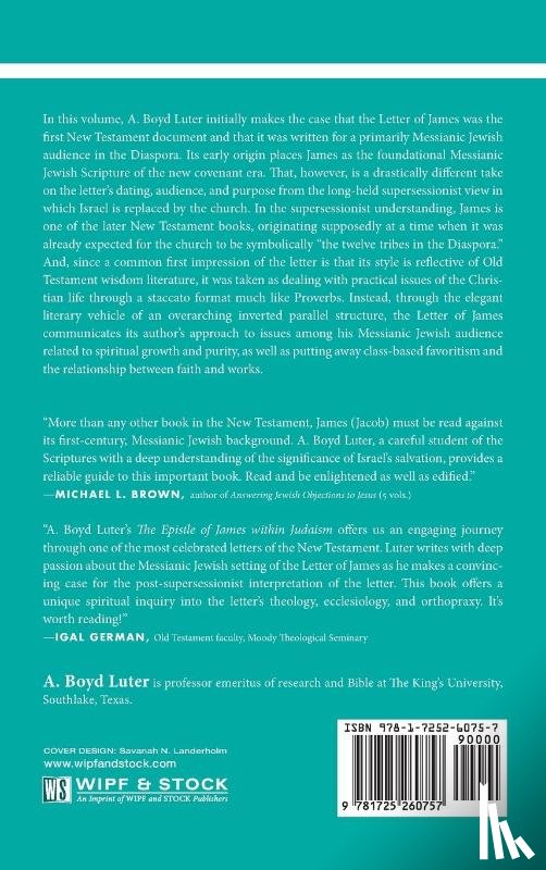 Luter, A. Boyd - The Epistle of James within Judaism
