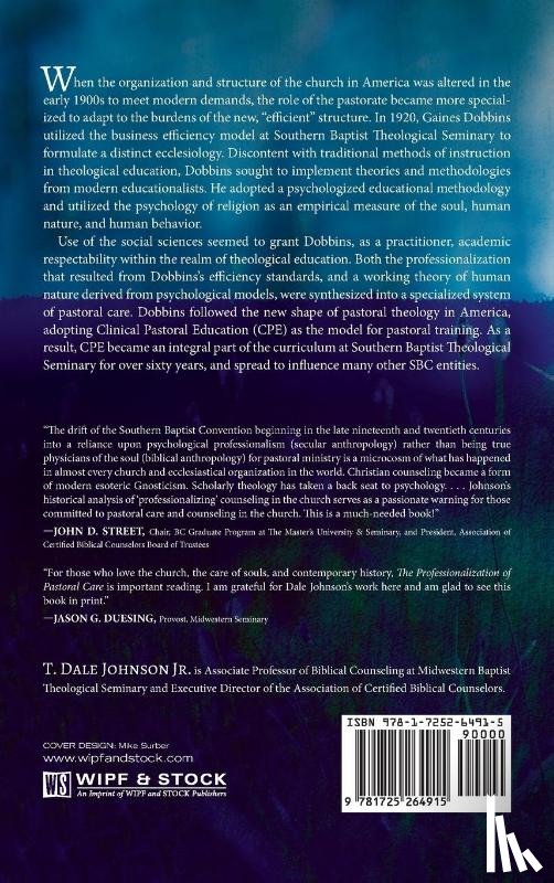Johnson, T Dale - The Professionalization of Pastoral Care