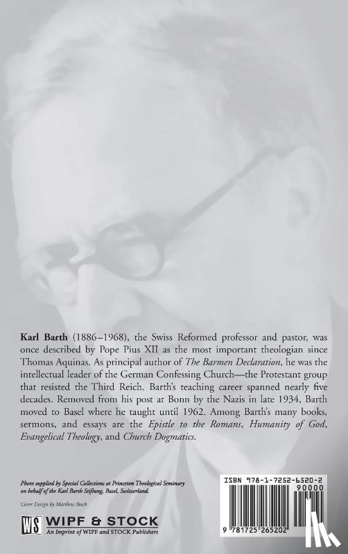Barth, Karl - The Theology of Schleiermacher