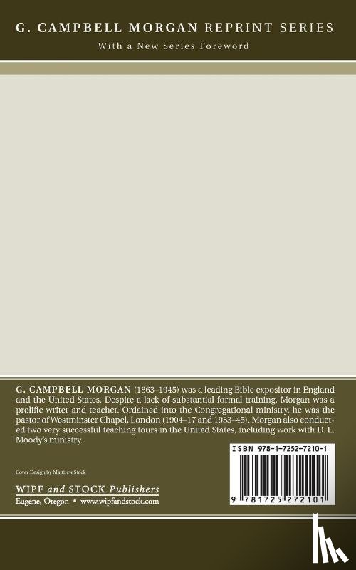 Morgan, G Campbell - The Parable of the Father's Heart