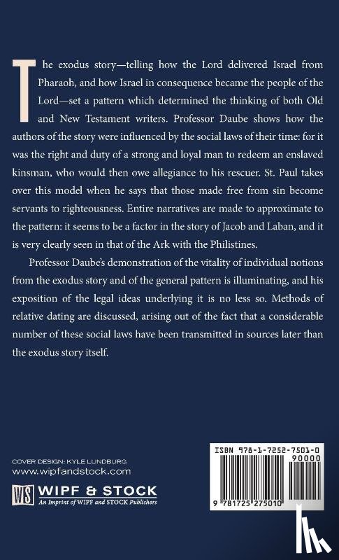 Daube, David - The Exodus Pattern in the Bible