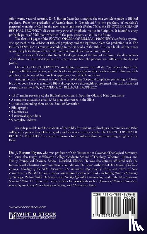 Barton Payne, J - Encyclopedia of Biblical Prophecy