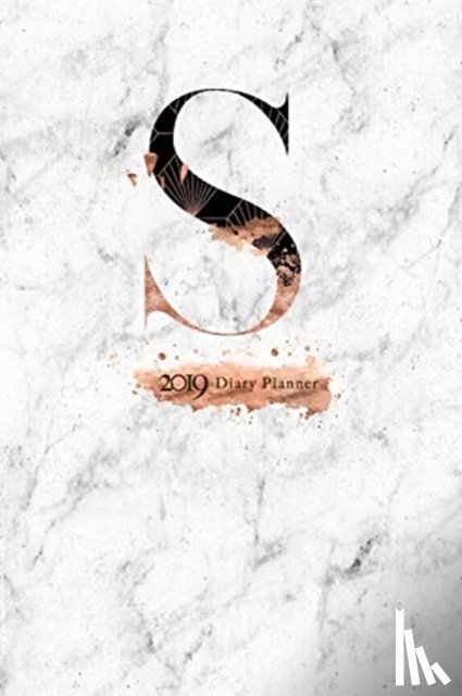  - 2019 DIARY PLANNER: ABSTRACT ROSE GOLD &