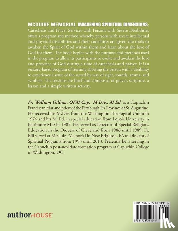 Gillum Ofm Cap M DIV M Ed, William - Mcguire Memorial Awakening Spiritual Dimensions