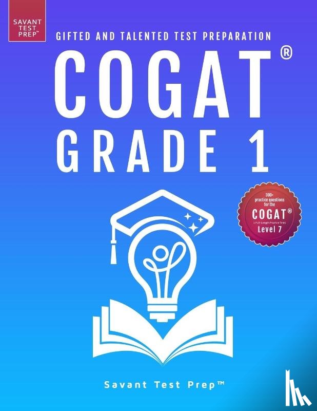Prep, Savant Test - COGAT Grade 1 Test Prep