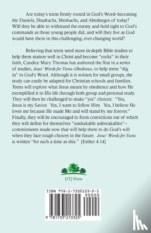 Thomas, Candice Mary - Jesus' Words for Teens--Obedience