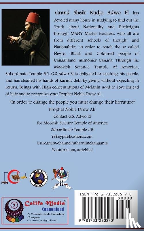 Adwo El, Kudjo - You Are NOT Negro, Black, Coloured, Morisco Nor An African Slave!