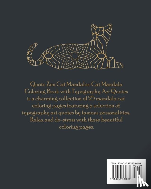 Studio LLC, Inneract - Quote Zen Cat Mandalas