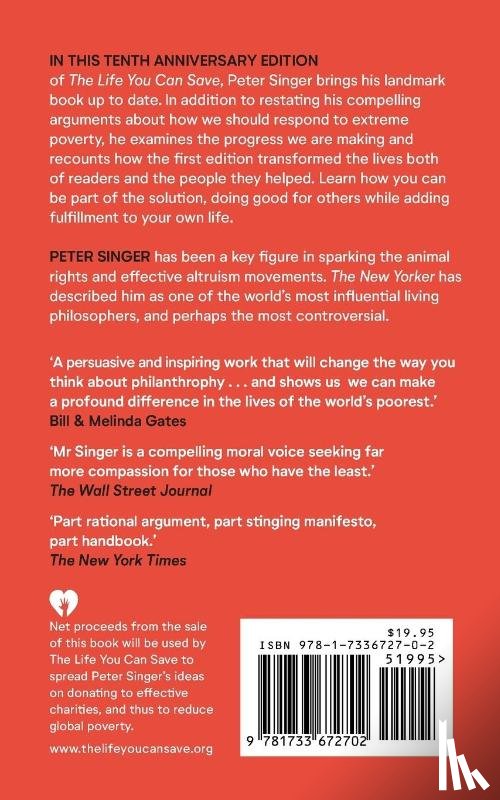 Singer, Peter - 10th Anniversary Edition The Life You Can Save