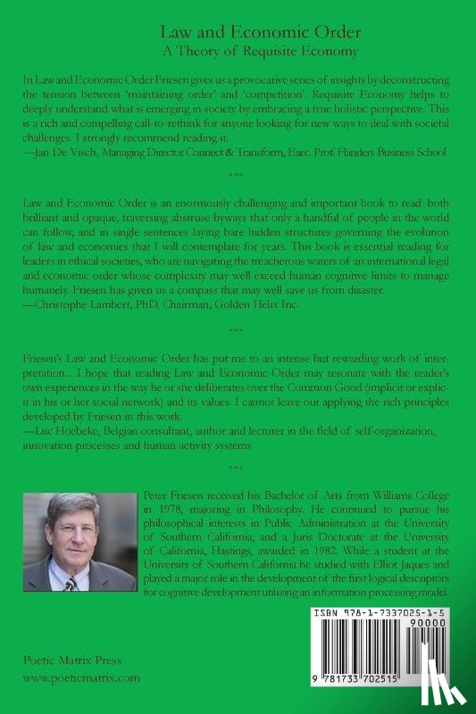 Friesen, Peter Gibson - Law and Economic Order