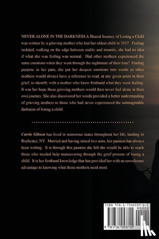 Gibson, Carrie A - Never Alone in the Darkness