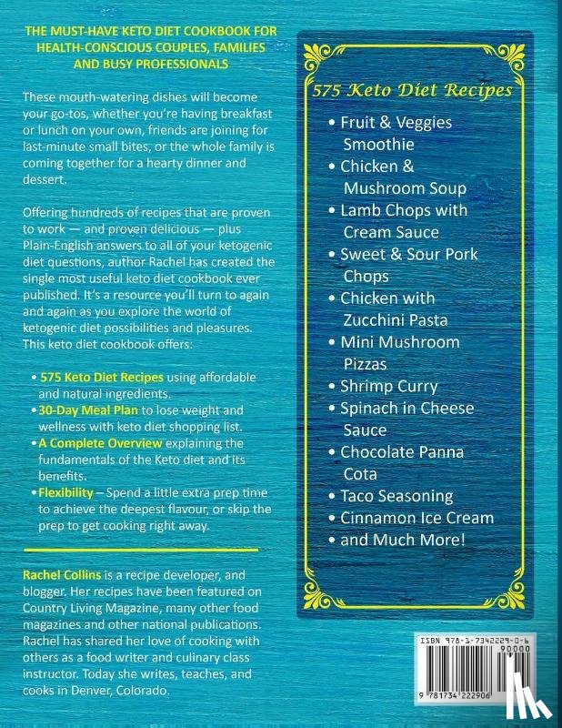 Collins, Rachel - The Super Easy Keto Diet Cookbook