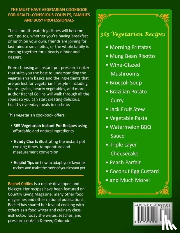 Collins, Rachel - Vegetarian Instant Pot Cookbook