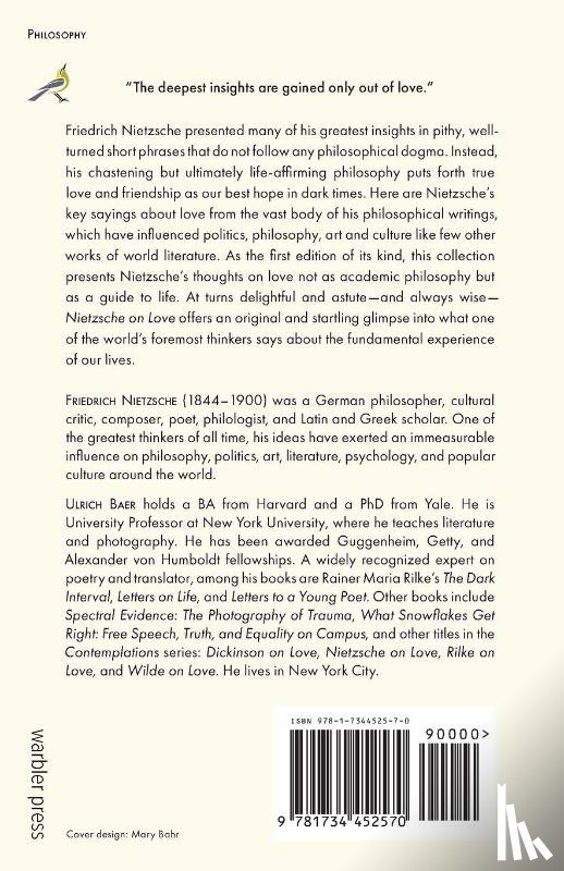 Nietzsche, Friedrich Wilhelm - Nietzsche on Love