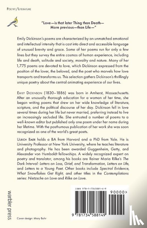 Dickinson, Emily - Dickinson on Love