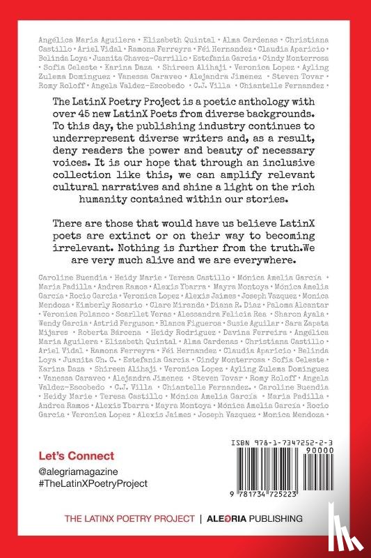 Alegria Publishing - The Latinx Poetry Project