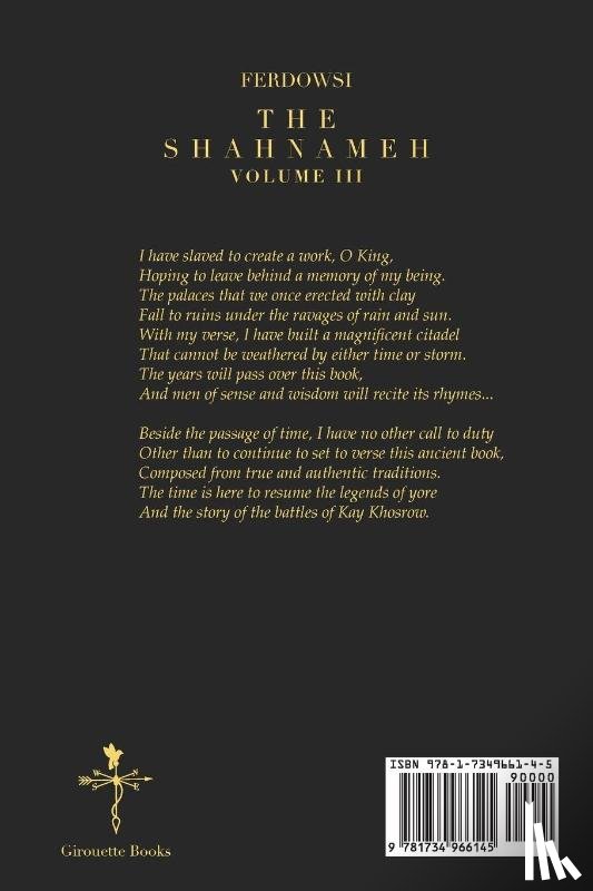 Ferdowsi, Hakim Abul-Ghassem, Cohanim, Josiane - The Shahnameh Volume III