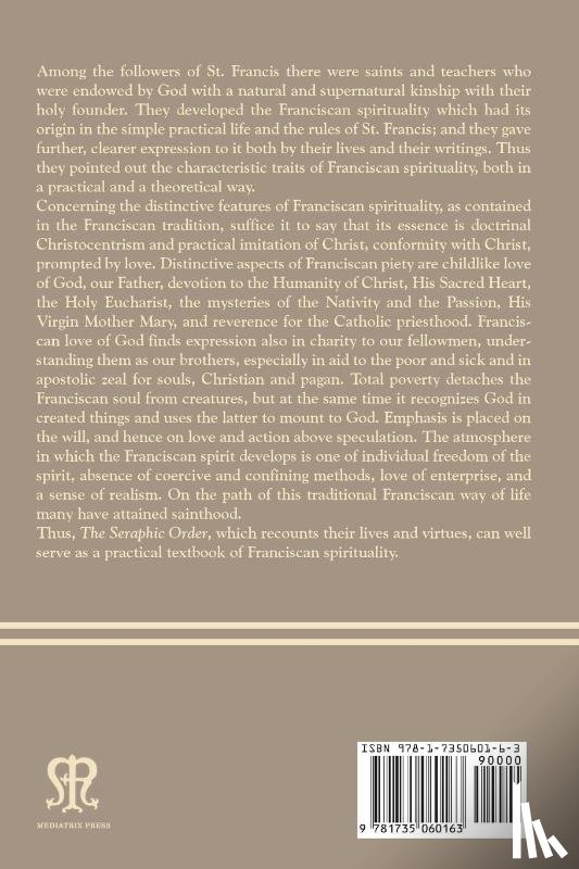 Habig, Fr Marion A, Barth, Aquinas - The Seraphic Order