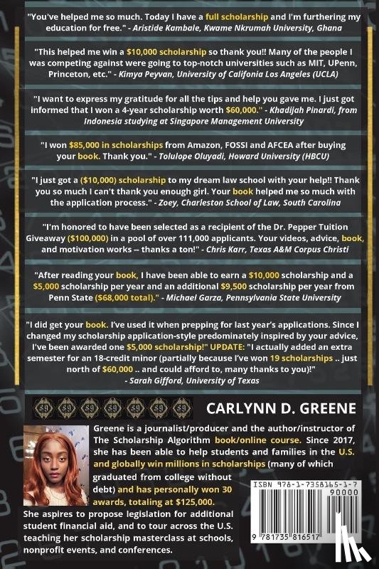 Greene, Carlynn D - The Scholarship Algorithm