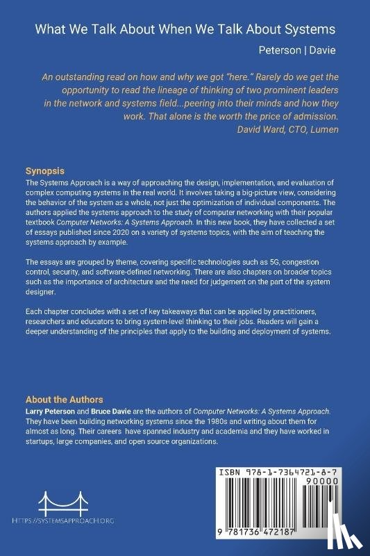 Peterson, Larry L, Davie, Bruce S - What We Talk About When We Talk About Systems