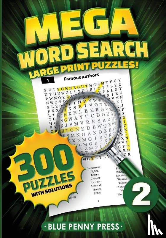PRESS, BLUE PENNY - MEGA Word Search (Volume 2)