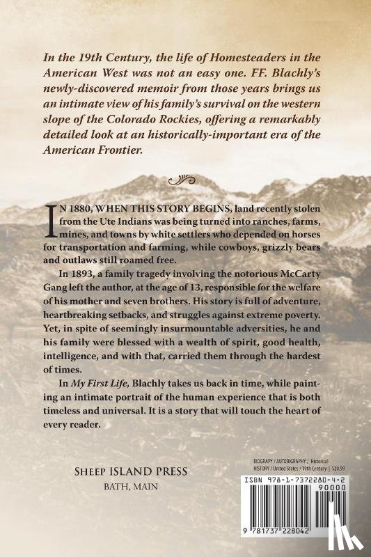 Blachly, Frederick F - My First Life