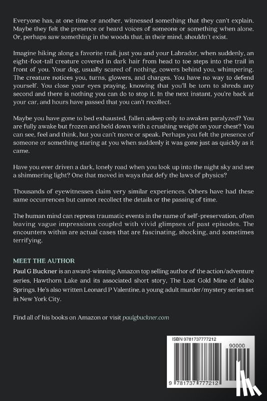 Buckner, Paul G - BIGFOOT, UFO's & THE PARANORMAL