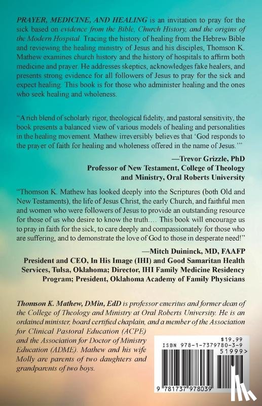 Mathew, Thomson K - PRAYER, MEDICINE & HEALING