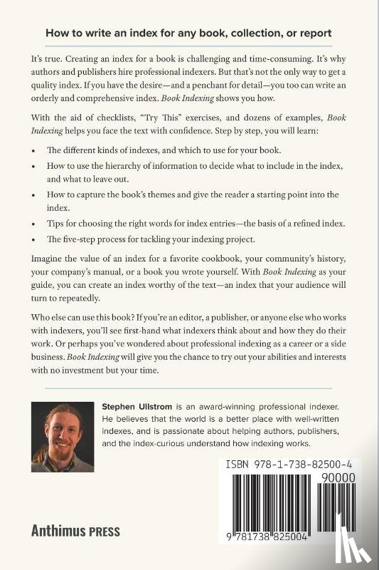 Ullstrom, Stephen - Book Indexing