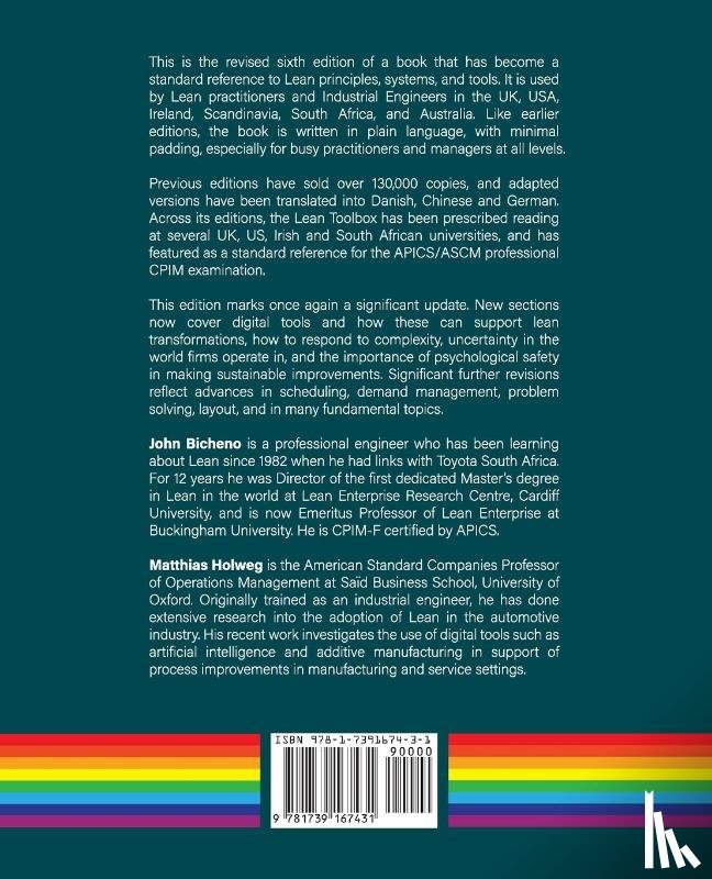 Bicheno, John, Holweg, Matthias - The Lean Toolbox Revised Sixth Edition