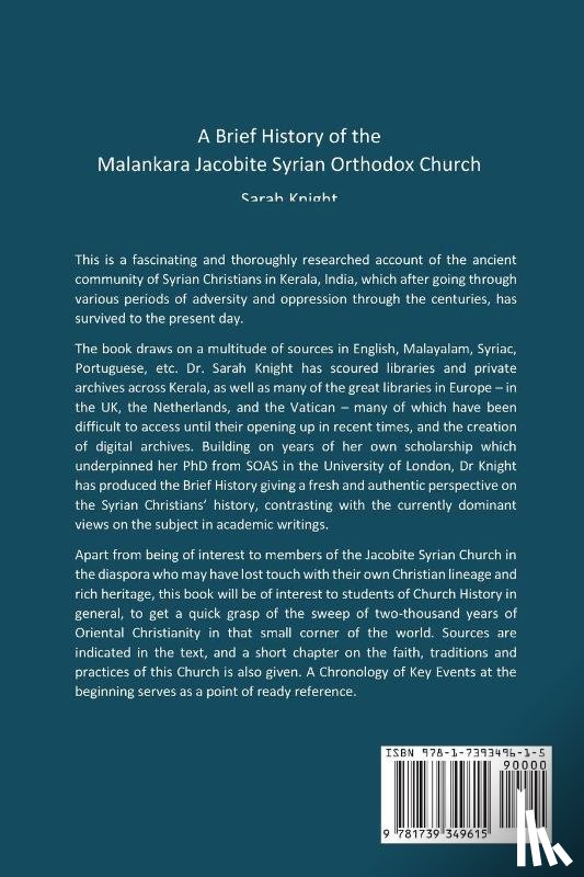 Knight, Sarah - A Brief History of the Malankara Jacobite Syrian Orthodox Church